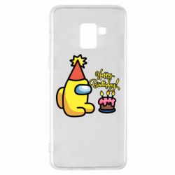 Чохол для Samsung A8+ 2018 Among Us Happy Birthday - PrintSalon