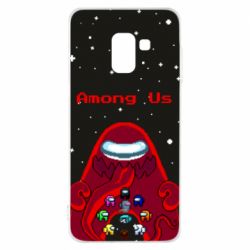 Чохол для Samsung A8 2018 Among us pixels - PrintSalon