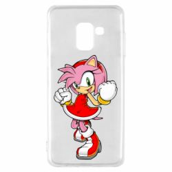 Чохол для Samsung A8 2018 Amy Rose with smile - PrintSalon
