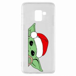 Чохол для Samsung A8+ 2018 Baby Yoda Santa - PrintSalon