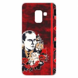 Чохол для Samsung A8 2018 Батько наш Бандера Мяу! - PrintSalon