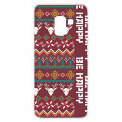 Чохол для Samsung A8 2018 Be Happy - Deers Pattern - PrintSalon