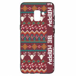 Чохол для Samsung A8+ 2018 Be Happy - Deers Pattern - PrintSalon