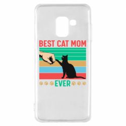 Чехол для Samsung A8 2018 Best cat mom ever - PrintSalon
