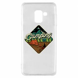 Чехол для Samsung A8 2018 Camping and forest - PrintSalon