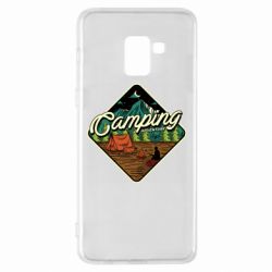 Чехол для Samsung A8+ 2018 Camping and forest - PrintSalon