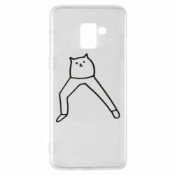 Чехол для Samsung A8+ 2018 Cat in pants - PrintSalon