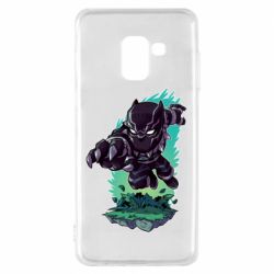 Чехол для Samsung A8 2018 Cute Black panther - PrintSalon