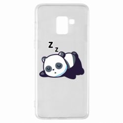 Чехол для Samsung A8+ 2018 Cute panda sleeping - PrintSalon