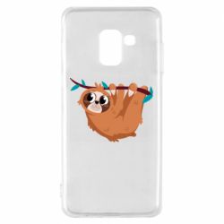 Чехол для Samsung A8 2018 Cute sloth - PrintSalon