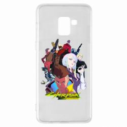 Чехол для Samsung A8+ 2018 Cyberpunk: Edgerunners - PrintSalon
