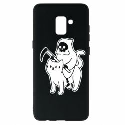Чохол для Samsung A8+ 2018 Death and cat - PrintSalon