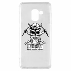 Чехол для Samsung A8 2018 Deep Rock Galactic skull