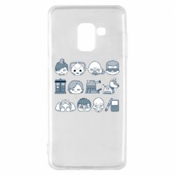 Чехол для Samsung A8 2018 Doctor who icons - PrintSalon