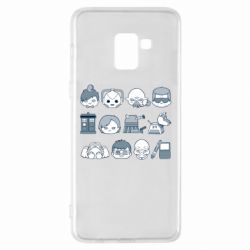 Чехол для Samsung A8+ 2018 Doctor who icons - PrintSalon