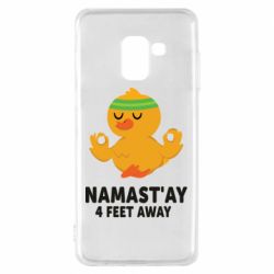 Чехол для Samsung A8 2018 Duck Namast'ay Away - PrintSalon