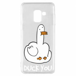 Чехол для Samsung A8 2018 Duck you - PrintSalon