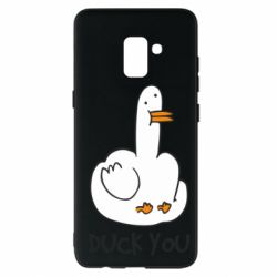 Чехол для Samsung A8+ 2018 Duck you - PrintSalon