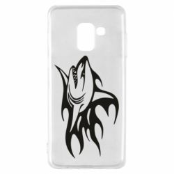 Чехол для Samsung A8 2018 Flaming shark
