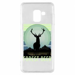Чехол для Samsung A8 2018 Forest deer - PrintSalon