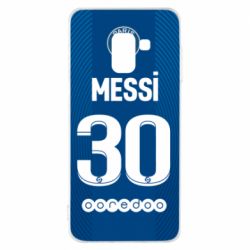 Чехол для Samsung A8 2018 Форма Месси ПСЖ - PrintSalon