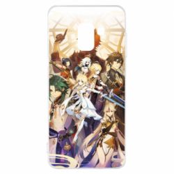 Чехол для Samsung A8 2018 Genshin Impact Characters - PrintSalon