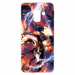 Чехол для Samsung A8 2018 Genshin Impact: Childe - PrintSalon