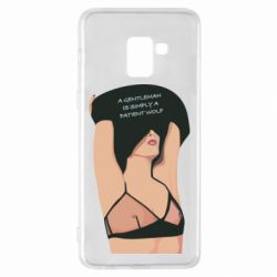 Чехол для Samsung A8+ 2018 Gentleman Is Simply A Patient Wolf - PrintSalon