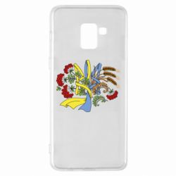 Чохол для Samsung A8+ 2018 Герб колоски і калина - PrintSalon