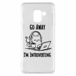 Чехол для Samsung A8 2018 Go away i'm introverting - PrintSalon