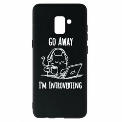 Чехол для Samsung A8+ 2018 Go away i'm introverting - PrintSalon