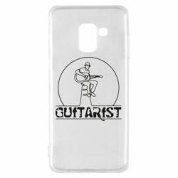 Чехол для Samsung A8 2018 Guitar player. - PrintSalon