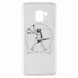 Чехол для Samsung A8+ 2018 Guitarist Da Vinci - PrintSalon