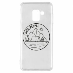 Чехол для Samsung A8 2018 I hate people - camper - PrintSalon