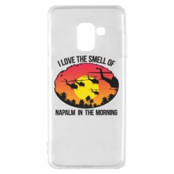 Чехол для Samsung A8 2018 I love the smell napalm, in the morning - PrintSalon