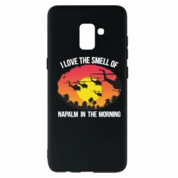 Чехол для Samsung A8+ 2018 I love the smell napalm, in the morning - PrintSalon