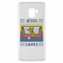 Чехол для Samsung A8+ 2018 Jesus will save - PrintSalon