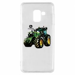 Чохол для Samsung A8 2018 John Deere Tractor and logo - PrintSalon
