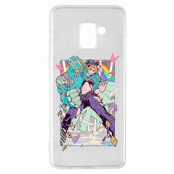 Чехол для Samsung A8+ 2018 Jojo's bizzare poster - PrintSalon
