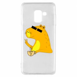 Чехол для Samsung A8 2018 Капибара Программист - PrintSalon