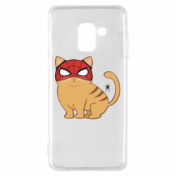 Чехол для Samsung A8 2018 Кот паук - PrintSalon