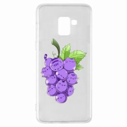 Чехол для Samsung A8+ 2018 Кот-виноград - PrintSalon