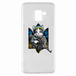 Чохол для Samsung A8+ 2018 Кіт військовий