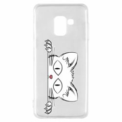 Чехол для Samsung A8 2018 Котейка - PrintSalon