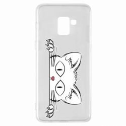 Чехол для Samsung A8+ 2018 Котейка - PrintSalon