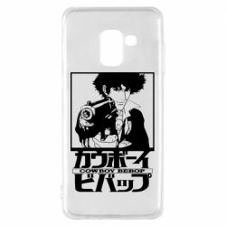 Чехол для Samsung A8 2018 Ковбой Бибоп с ружьем