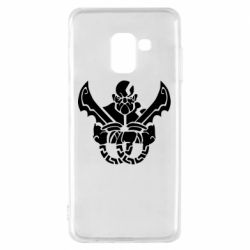 Чехол для Samsung A8 2018 Kratos silhouette - PrintSalon