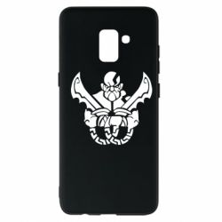 Чехол для Samsung A8+ 2018 Kratos silhouette - PrintSalon