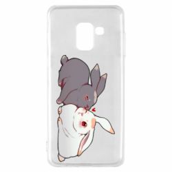 Чехол для Samsung A8 2018 Кролики Вэй и Лань