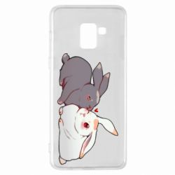 Чехол для Samsung A8+ 2018 Кролики Вэй и Лань - PrintSalon